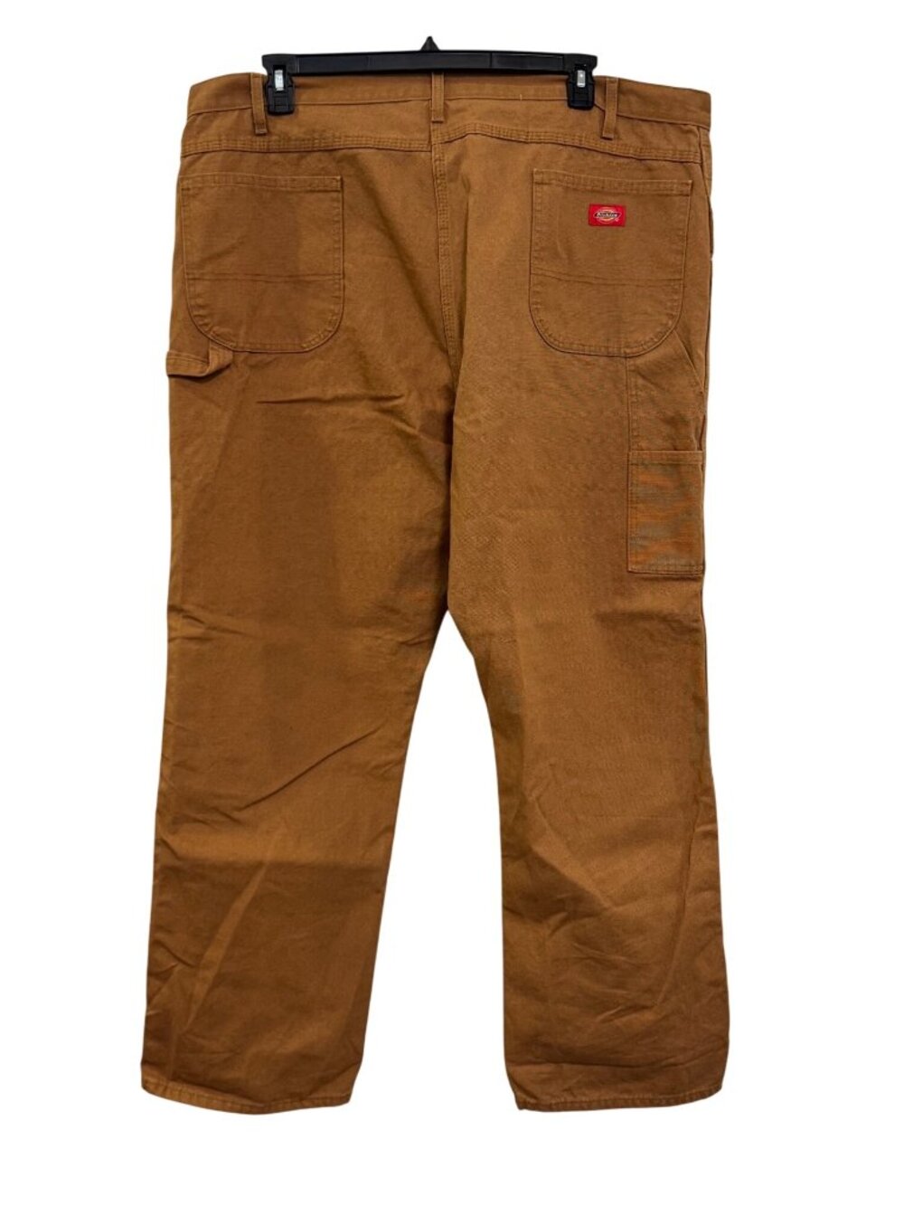 Dickies Mens Brown Canvas Work Pants 44x32 Relaxed Fit Durable Cotton